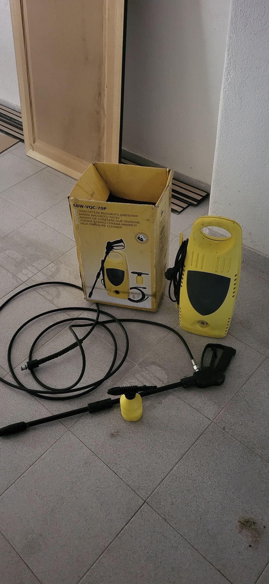 Maquina de pressao avariada.