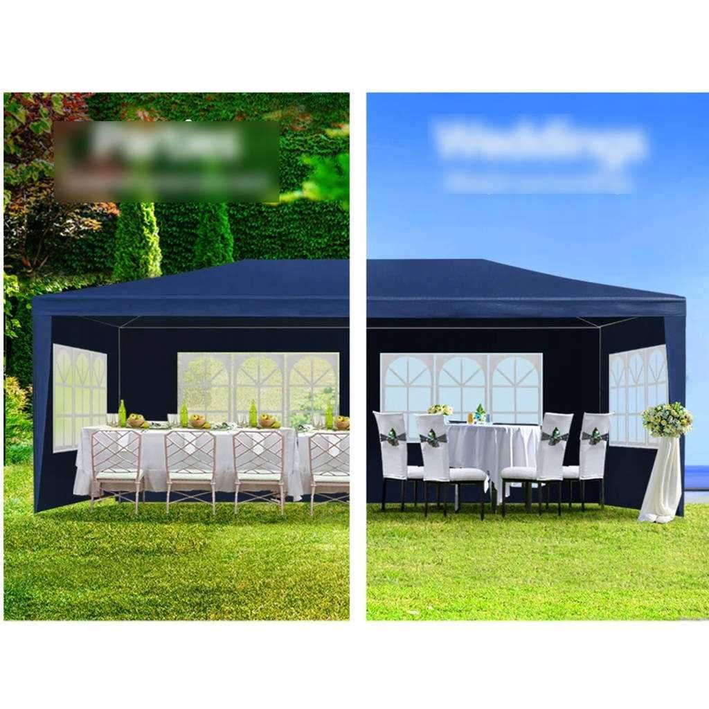 NAMIOT / PAWILON ogrodowy imprezowy 3x6m - 6 ścianek NIEBIESKI