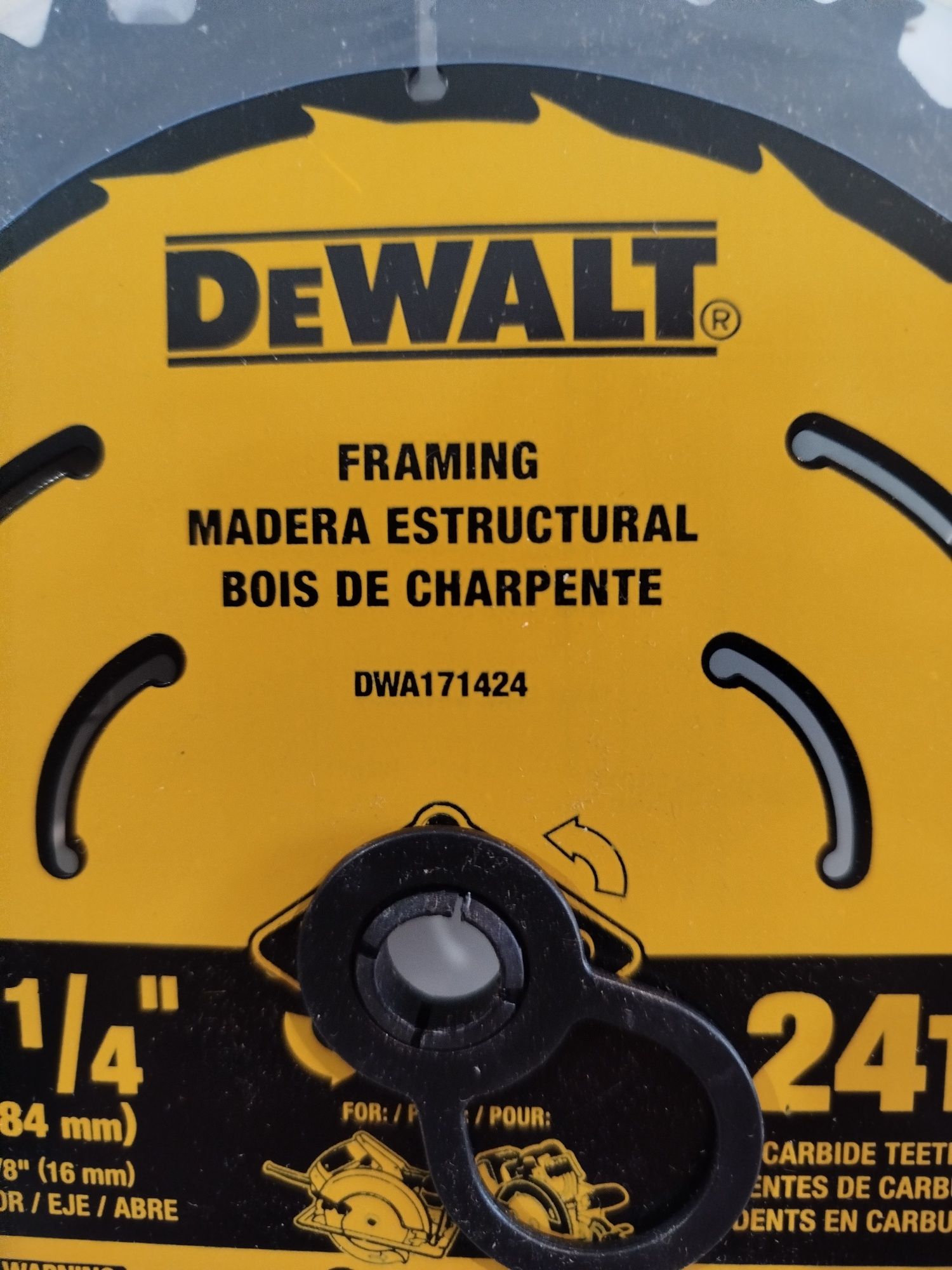 DeWalt DWA171424 пиляльний диск по дереву 184/16 24Т Оригінал США