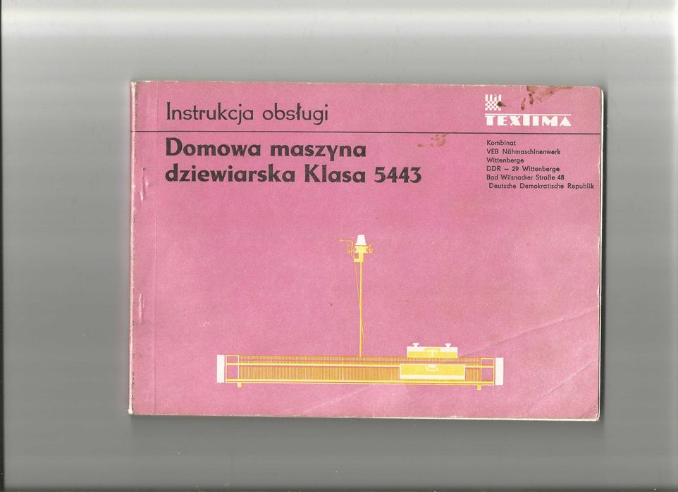 Instrukcja obsługi do maszyny domowego użytku VERITAS 360 Textima 5443