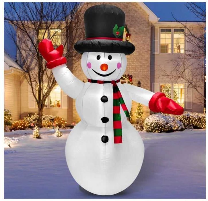 Nadmuchiwana dekoracja świąteczna Bałwan 180cm