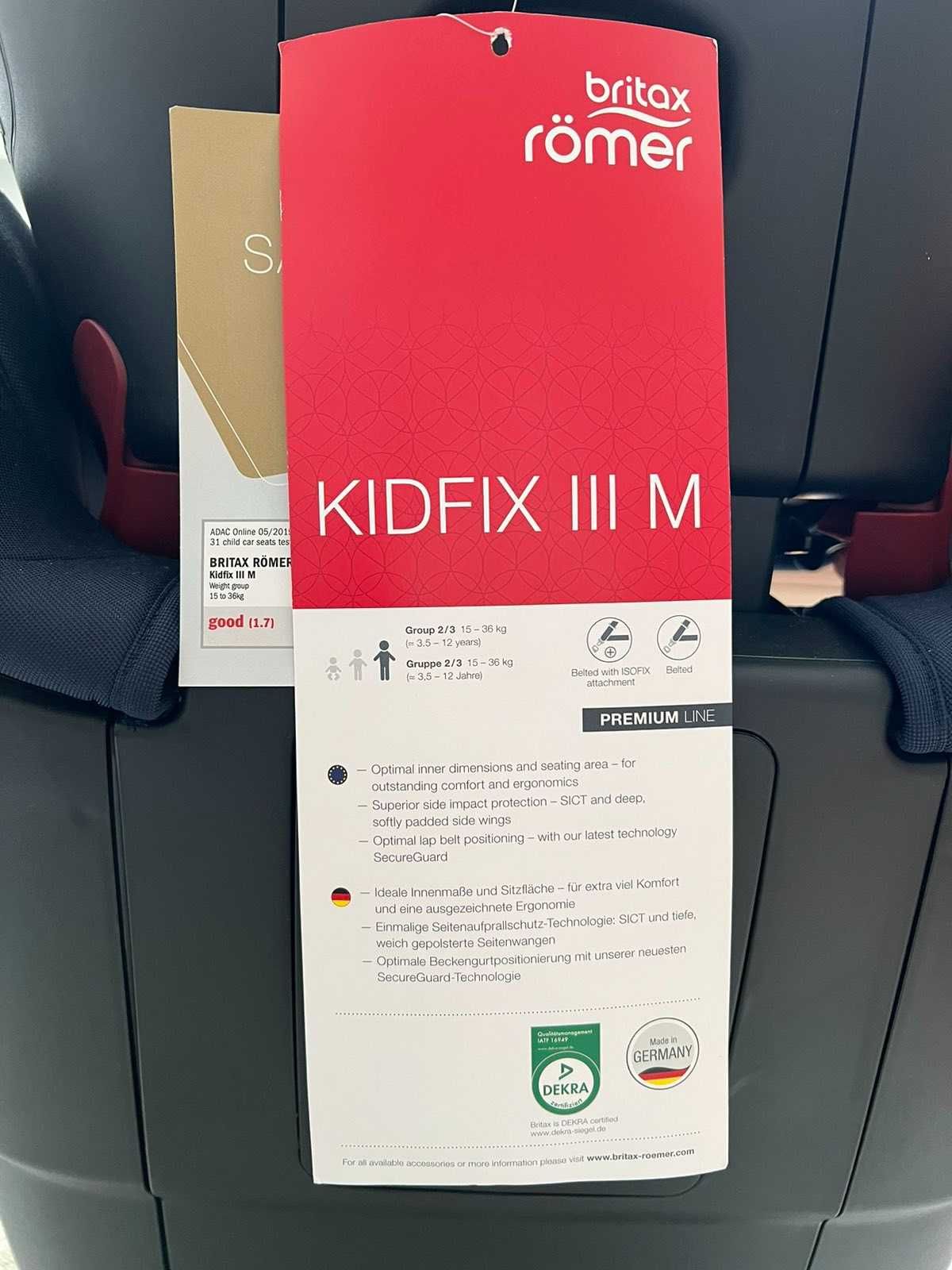 Продам детское Автокресло Britax-Romer Kidfix III М