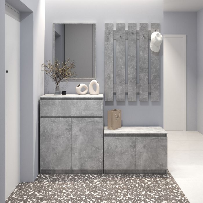 Комод, комод для взуття, вішалка для одягу, дзеркало, передпокій