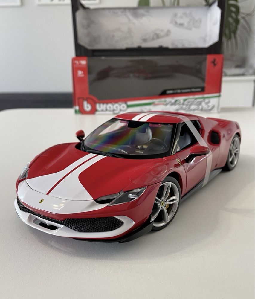 Model Ferrari 296 GTB Assetto Fiorano 1/18 Bburago Maisto Solido 1:18