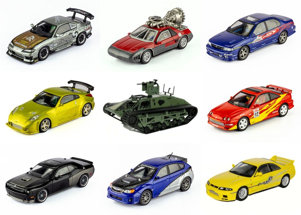 Модель 1:43 Toyota, Mitsubishi, Nissan, Mazda (altaya Fast&Furious)