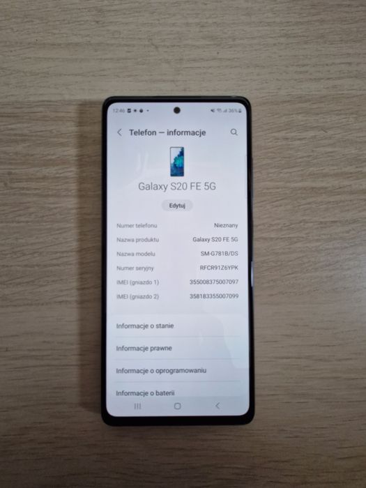 Samsung galaxy s20 FE 5G
