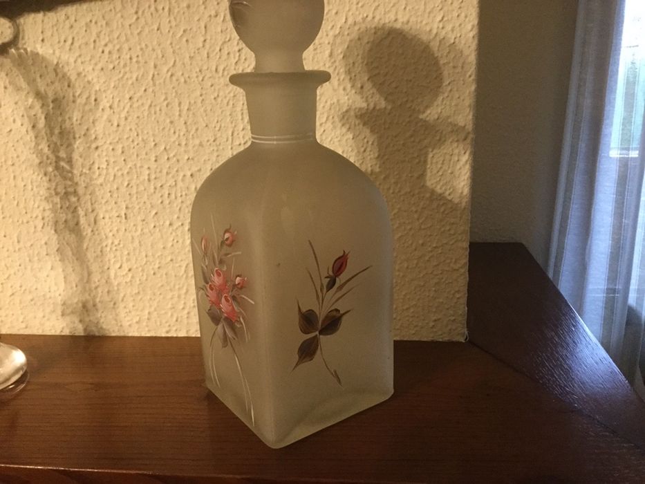 Garrafa de vidro “vintage”