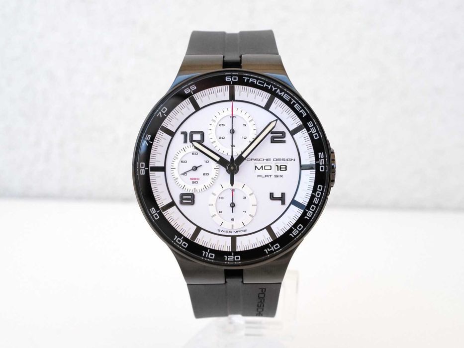 Porsche Design Flat Six Chronograph White Dial 44mm