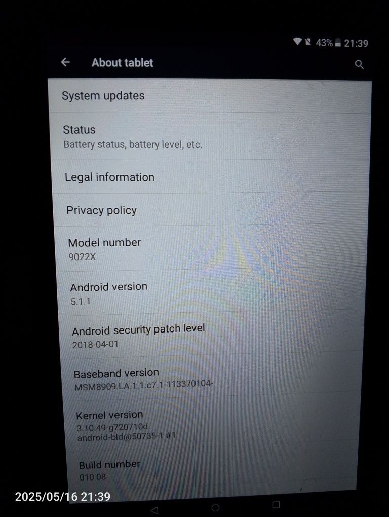 Tablet Alcatel One Touch