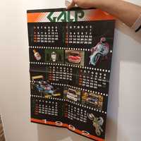 Raro calendário poster galp de 1992 completo em bom esdado