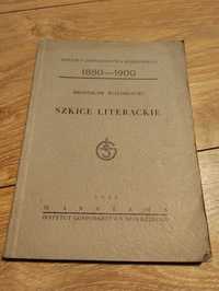 Bronisław Białobłocki Szkice literackie 1932
