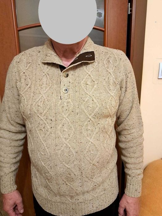 Sweter_Ciepły_Męski_ATLA for MEN_L_25% Wełna.