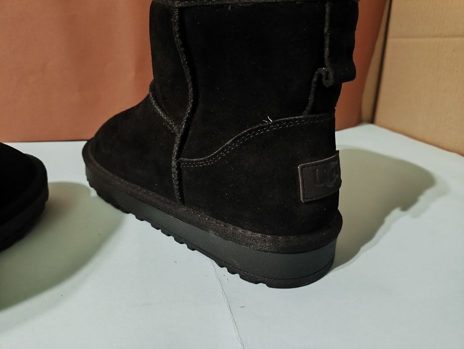 Угги чорні, замшеві 36-41р