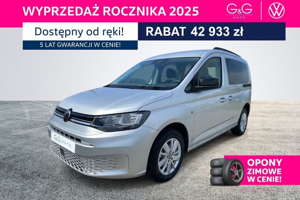 Volkswagen Caddy Life  1,5 l TSI EU6 116 KM manualna 6-biegowa rozstaw osi: 2755 mm