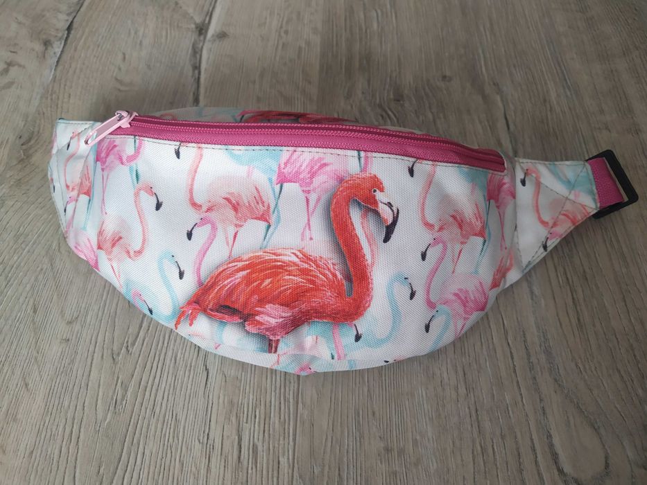 NERKA saszetka z flamingami dla dzieci dziewczęca młodzieżowa