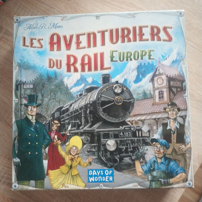 Gra planszowa "Wsiąść do pociągu Europa" wersja francuska
