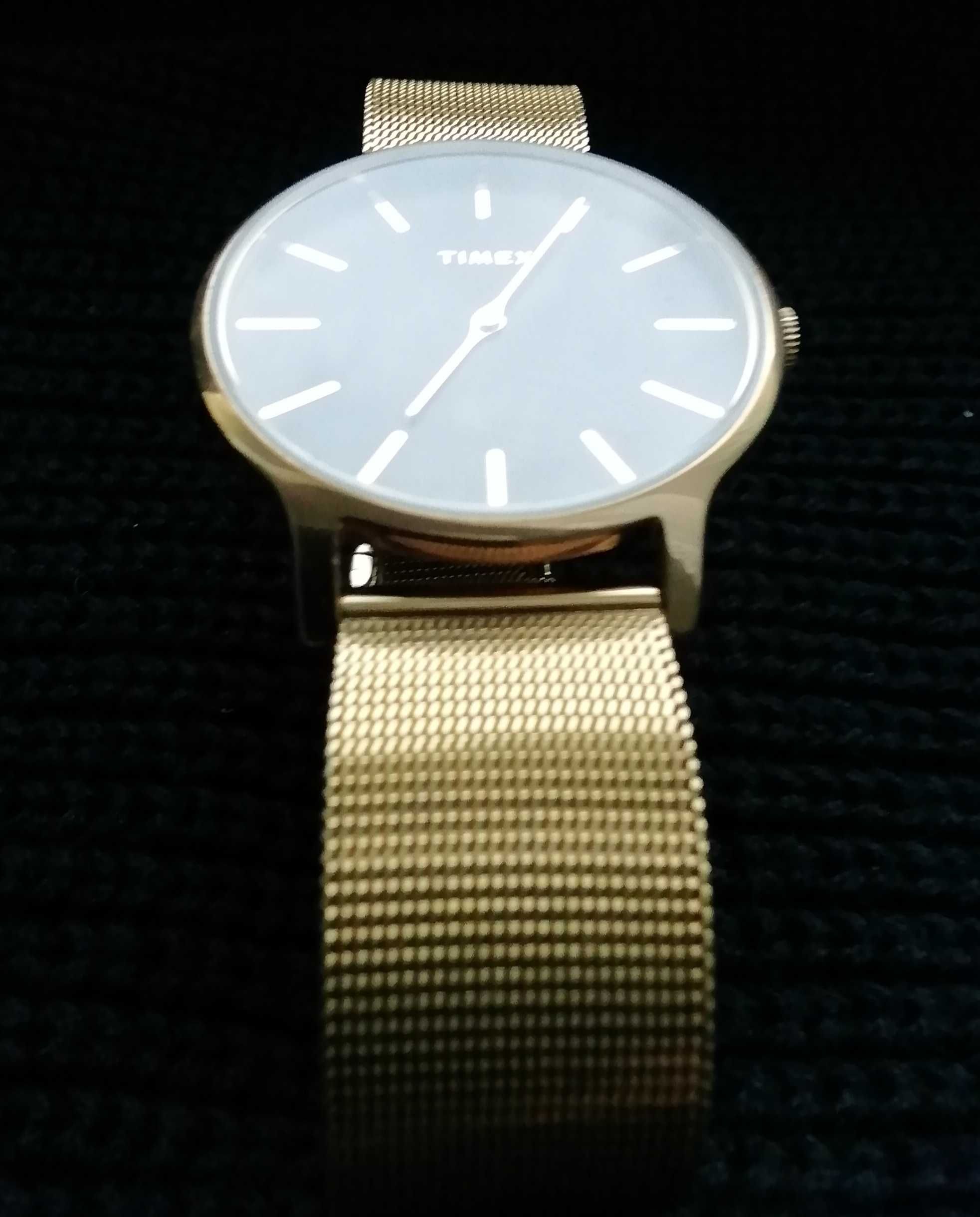 Zegarek Damski Timex TW2U36400 bransoleta złota