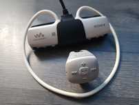 sony  odtwarzacz mp3 do plywania sluchawki walkman biale nwz-ws615