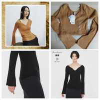 Uniqlo светр  коричневий стильний колаборація з mame kurogouchi