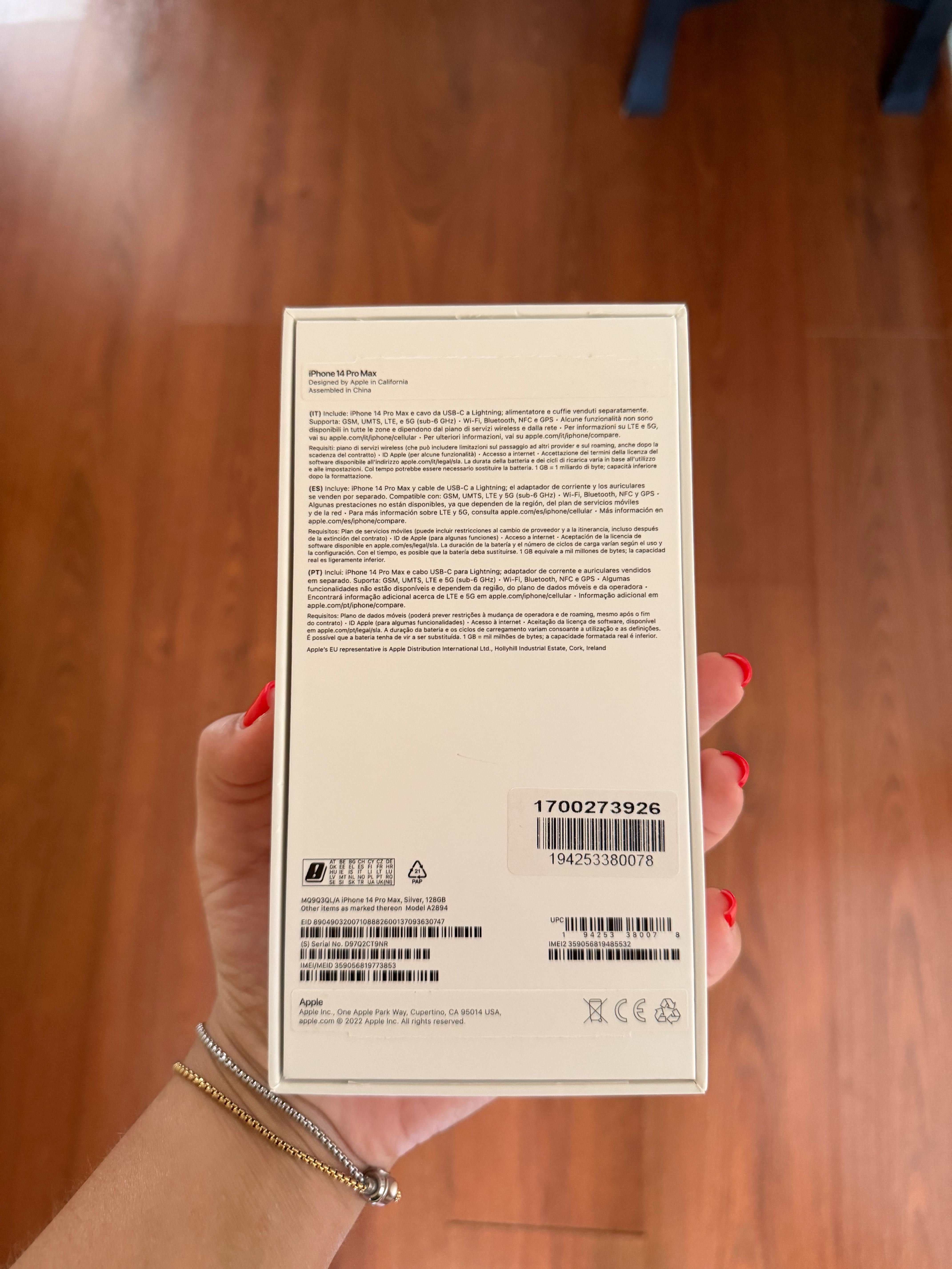 iPhone 14 Pro Max 128gb Prateado