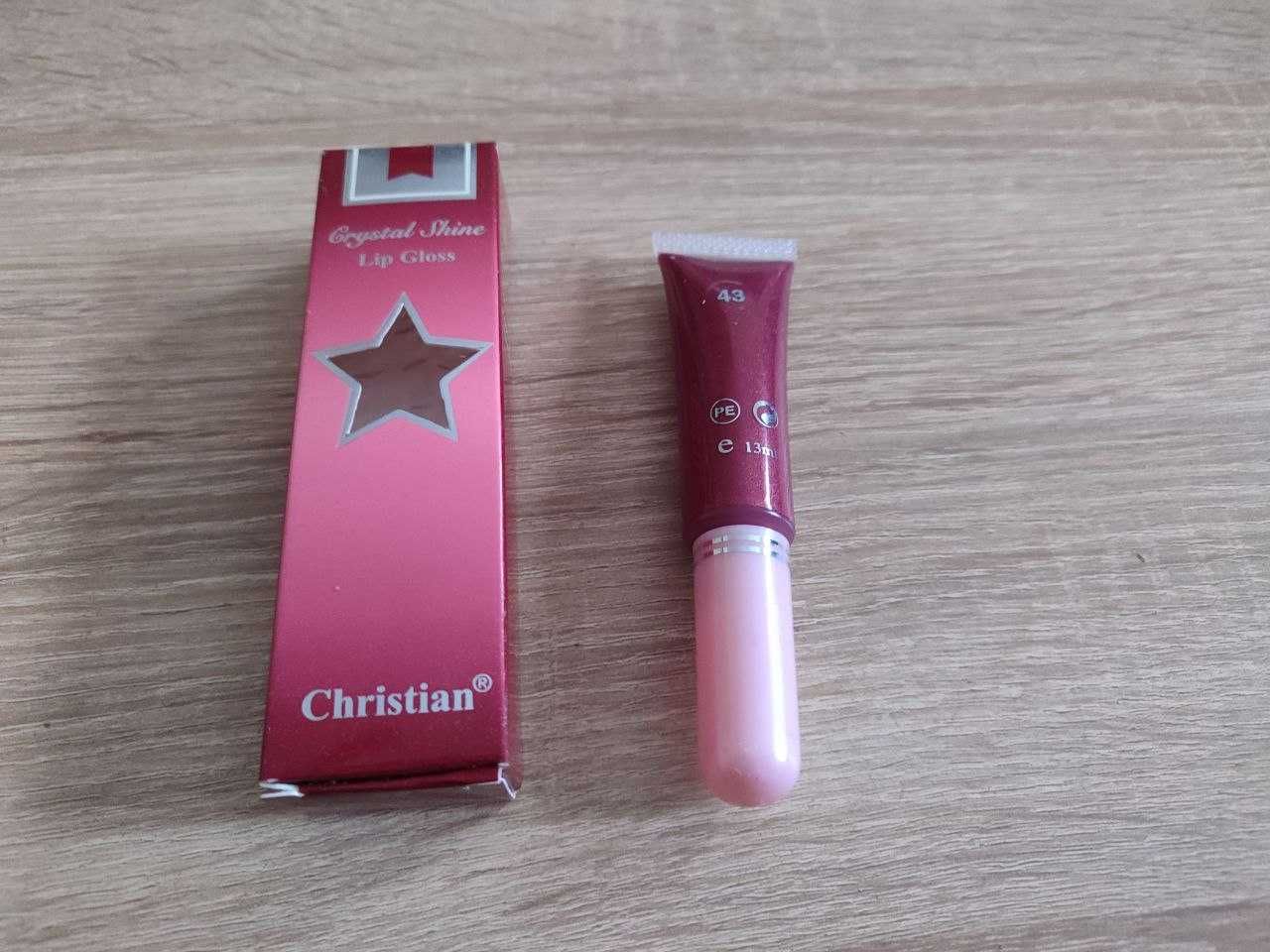 Блески помады для губ Christian crystal shine lip gloss 13мл к-т 12 шт