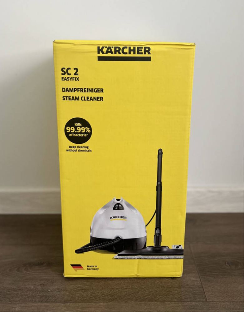Пароочиститель Karcher SC 2 EasyFix, 1500 Вт, 3.2 бар – для дома