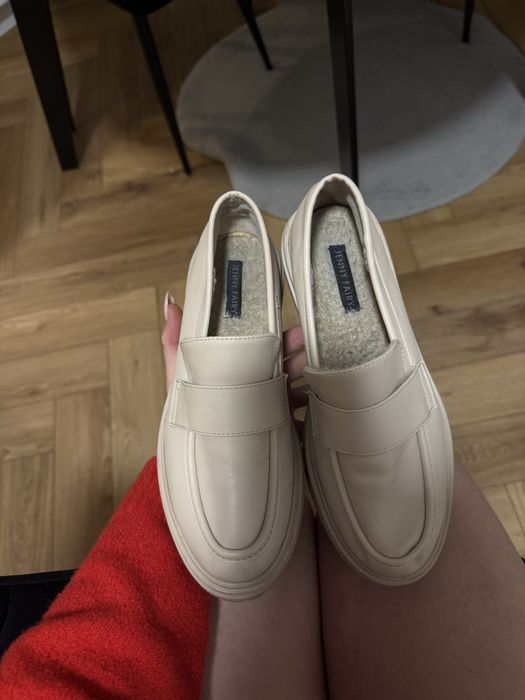 Loafersy ocieplane