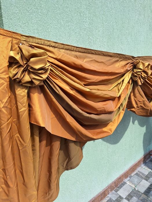 4 szt zasłony do salonu cieniowane eleganckie + lambrekin wys. 2.65