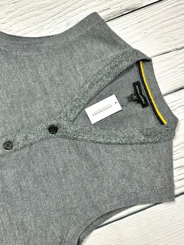 Banana Republic Wełniana Kamizelka Męska Merino Wool na Guziki r. M