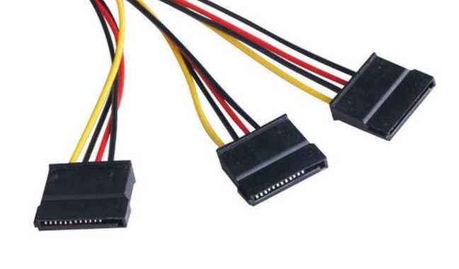 Переходник Molex (4 Pin IDE) на 3 SATA сплиттер кабель иде сата