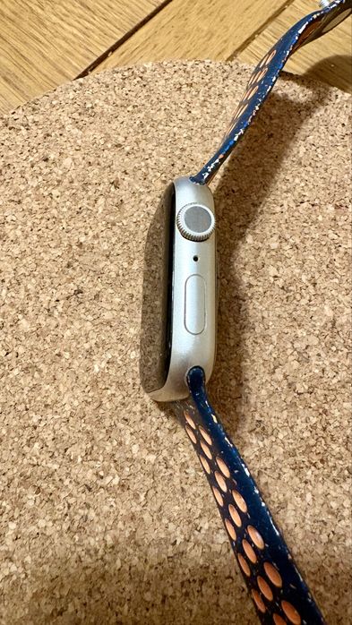 Apple Watch S9 GPS 45mm Starlight Aluminium + pasek Nike+ jak nowy!