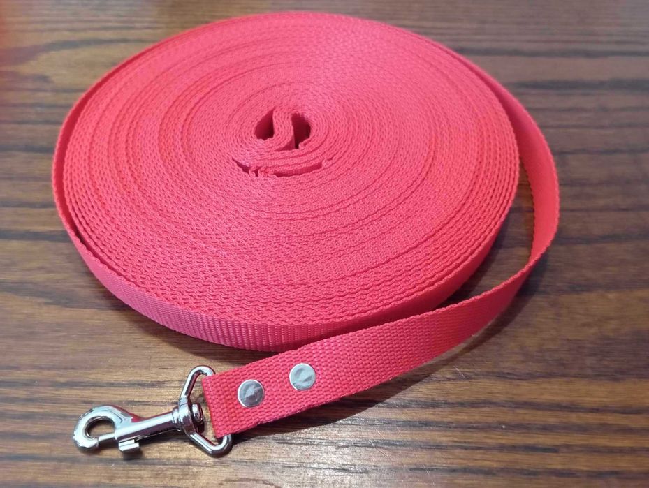 Smycz taśma 20mm/15m. Idealna na spacer/trening/szkolenie TANIO