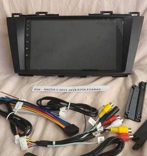R34 - Auto Rádios MAZDA 5 2011 a 2015 9 POLEGADAS  android