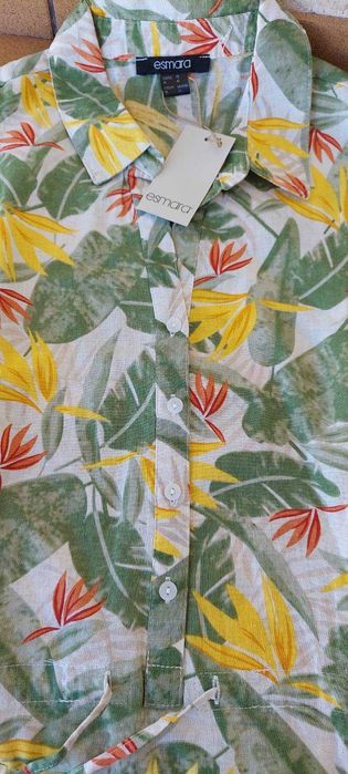 Платье летнее льняное Esmara, до колен, размер 40 (EUR/DE)