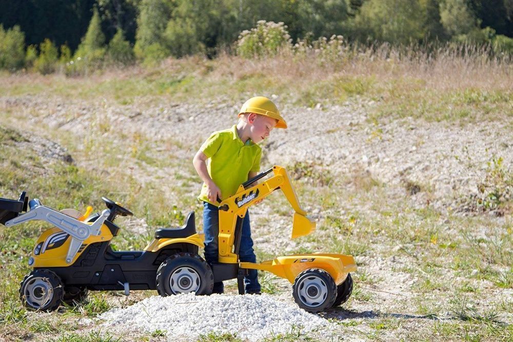 Трактор на педалях з ковшами та причепом Smoby 710301 (Франция) 710301