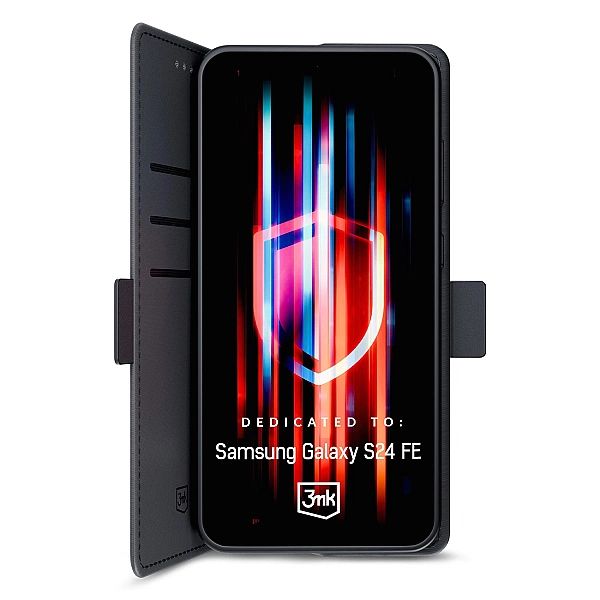 Etui 3mk Wallet Case na Samsung Galaxy S24 FE - czarne