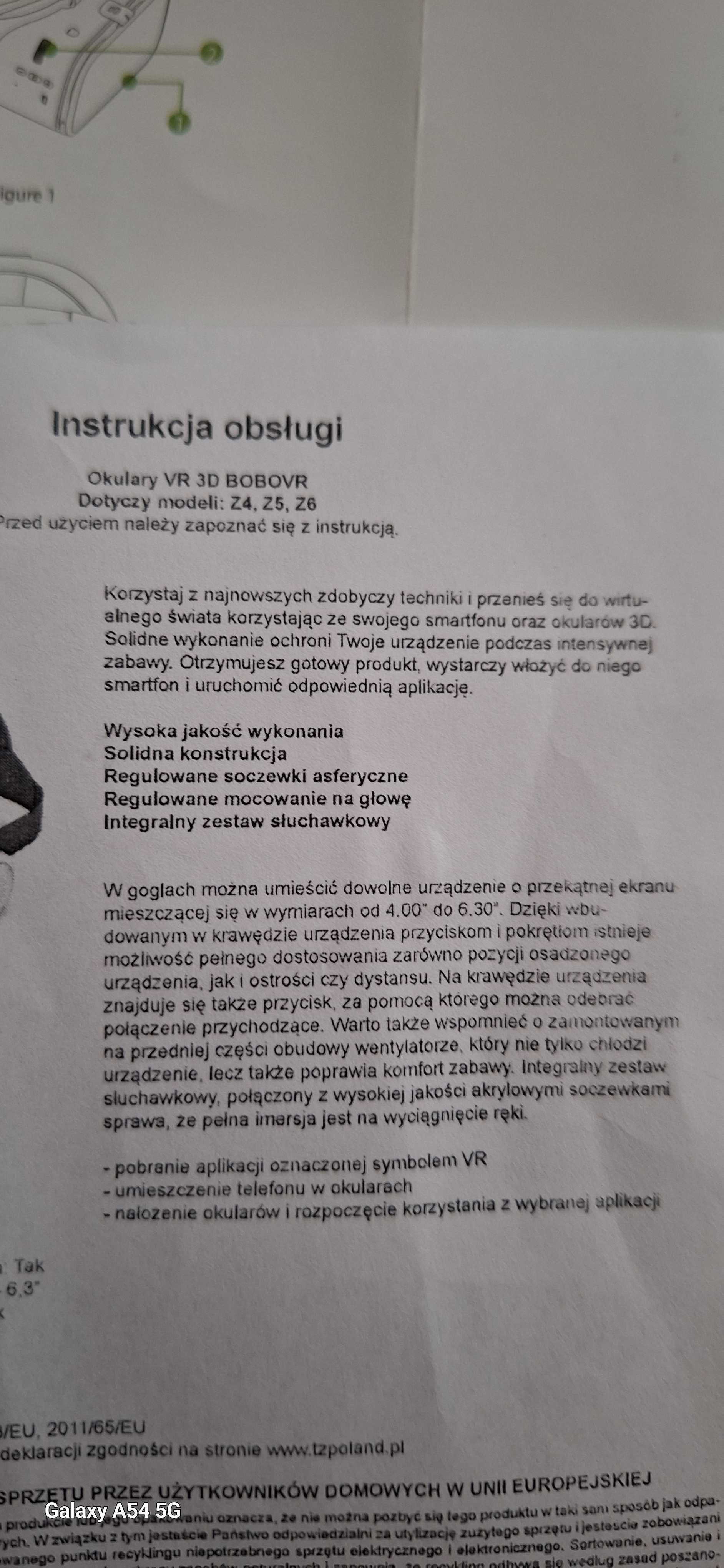 Okulary VR 3D Bobovor