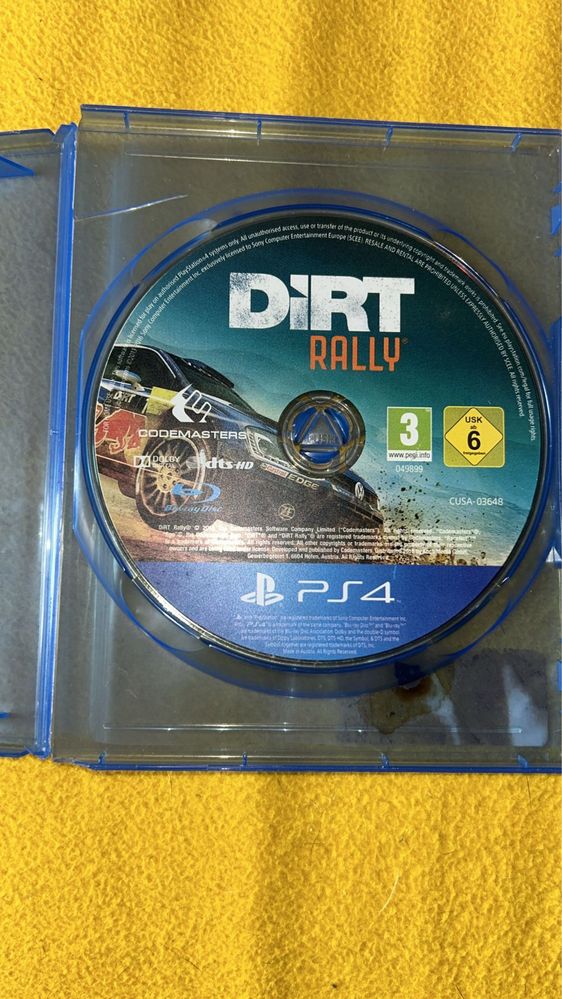 Jogo ps4 dirt rally