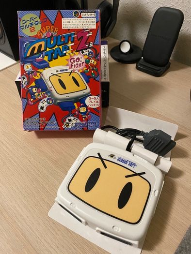 Super Multi Tap 2 Hudson/Bomberman (SNES) - Como novo