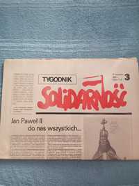 Archiwalny tygodnik gazeta Solidarność nr. 3 z 1981 roku