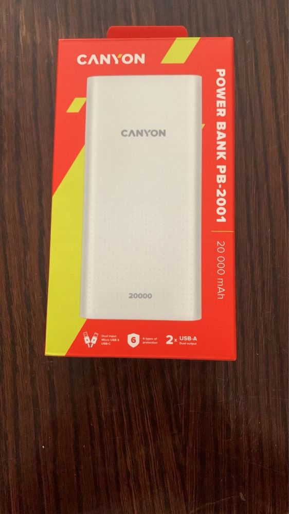 Павербанк Canyon Power bank 20000 mAh