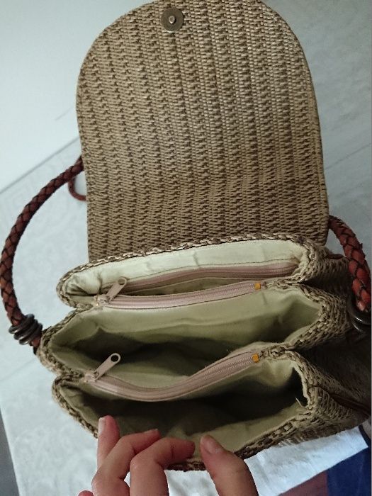 Mala de ombro tira colo TULA castanho