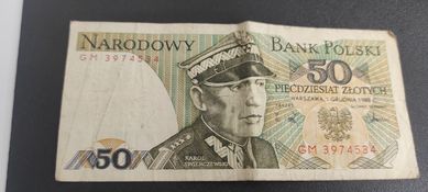 Banknot 50 zł Karol Świerczewski