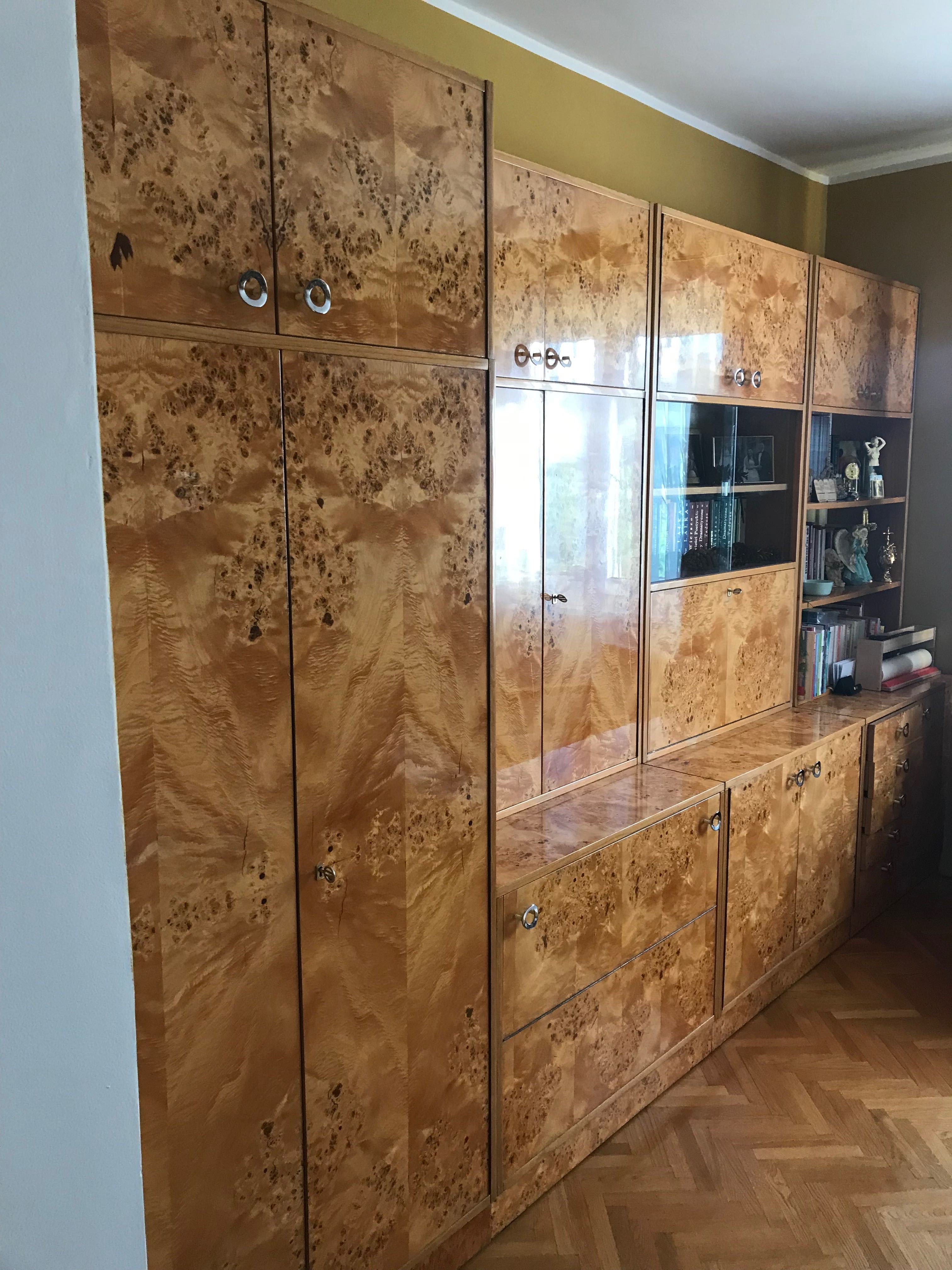 Meble CZECZOT Wysoki Połysk ART DECO stan bardzo dobry Salon PRL Ideal