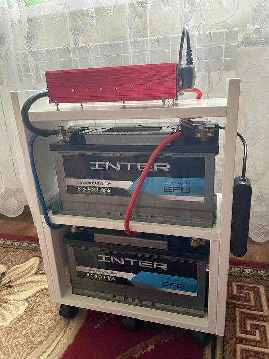 Комплект аккумуляторы + инвертор  (зарядная станция 2,6 кВт)