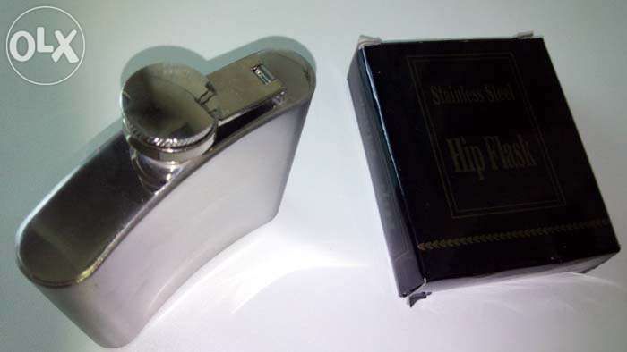 Cantil garrafa bolso whisky, etc em aço inoxidável 207 ml