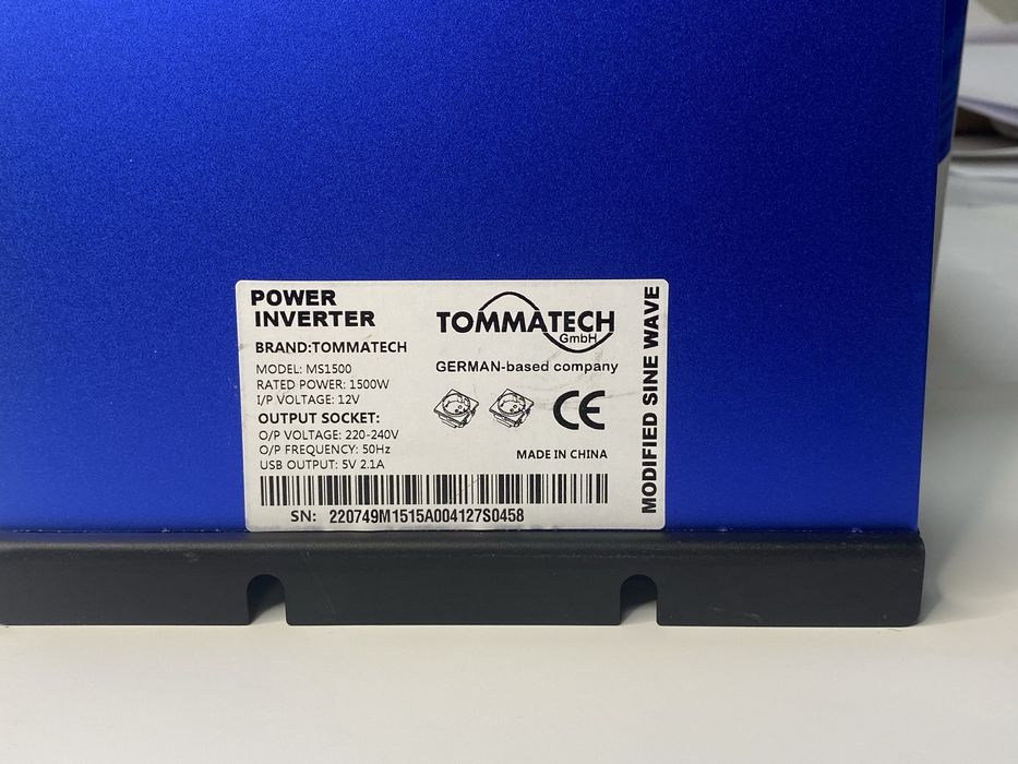 Інвертор напруги Tommatech MS-1500