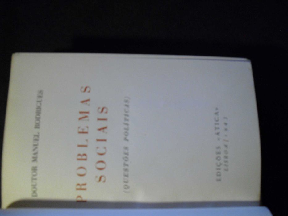 Rodrigues (Manuel);Problemas Sociais (Questões Politicas)