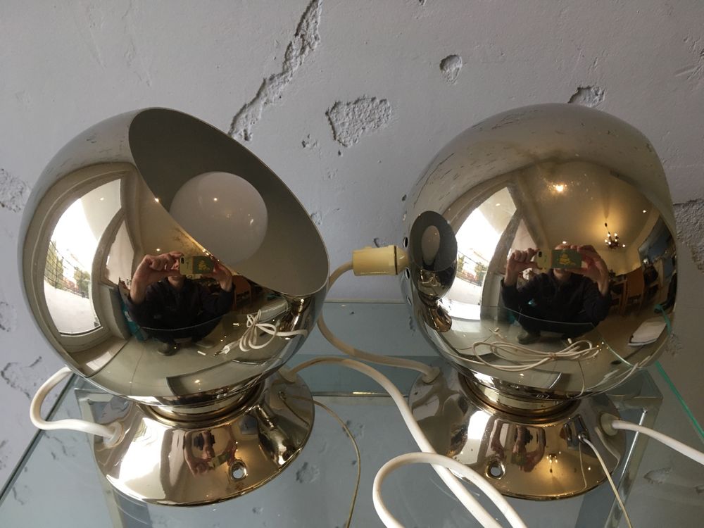 Abo Randers lampy Space Age Eye Ball design vintage lata 60