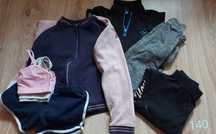 Paka ubrań sportowe staniki bluza crivit getry 140